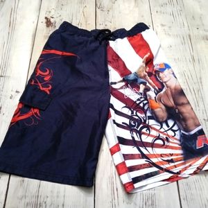 WWE Raw Swim Trunks Size XL. John Cena and Triple H.